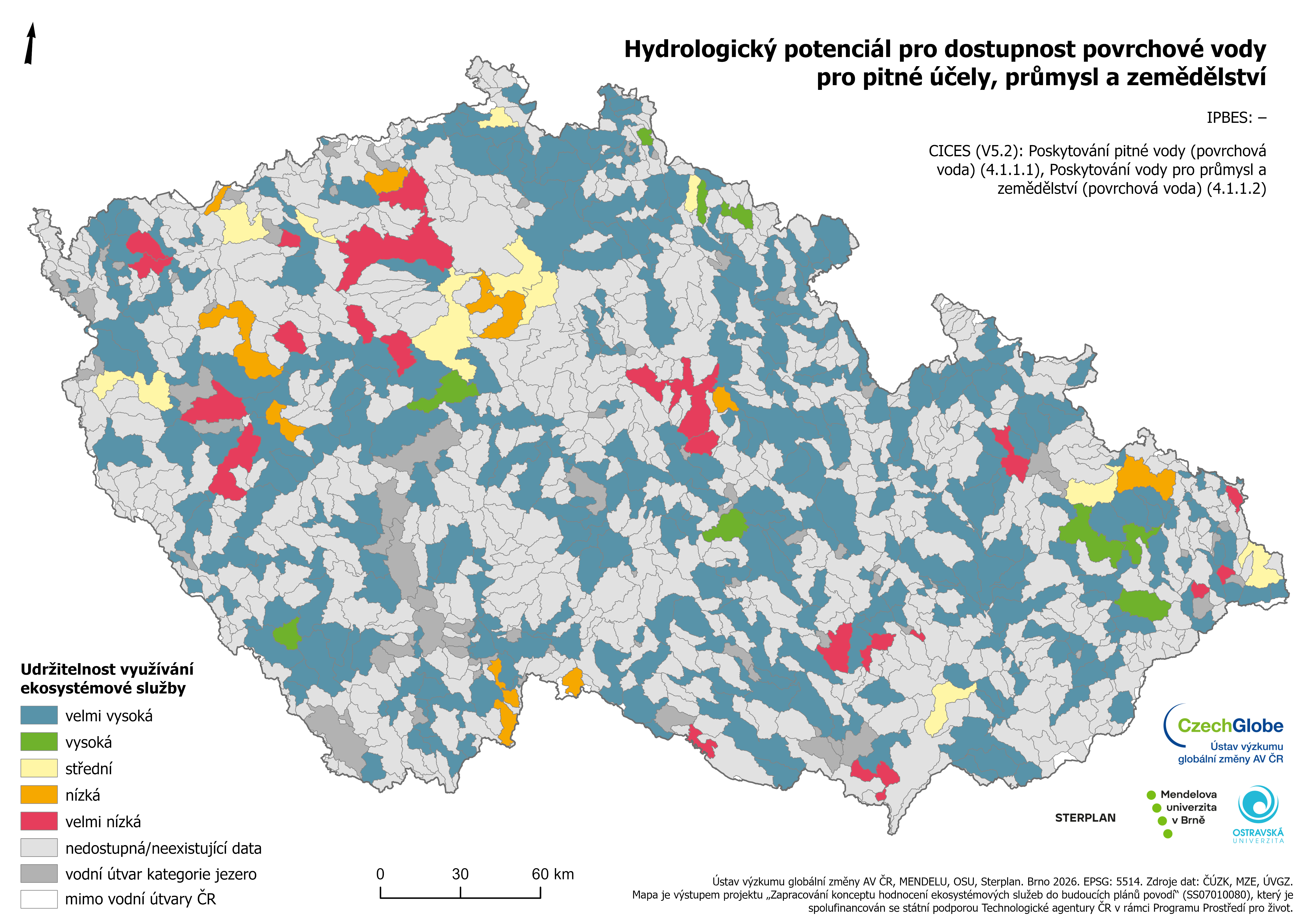 3u - Dostupnost povrchové vody - udržitelnost využívání